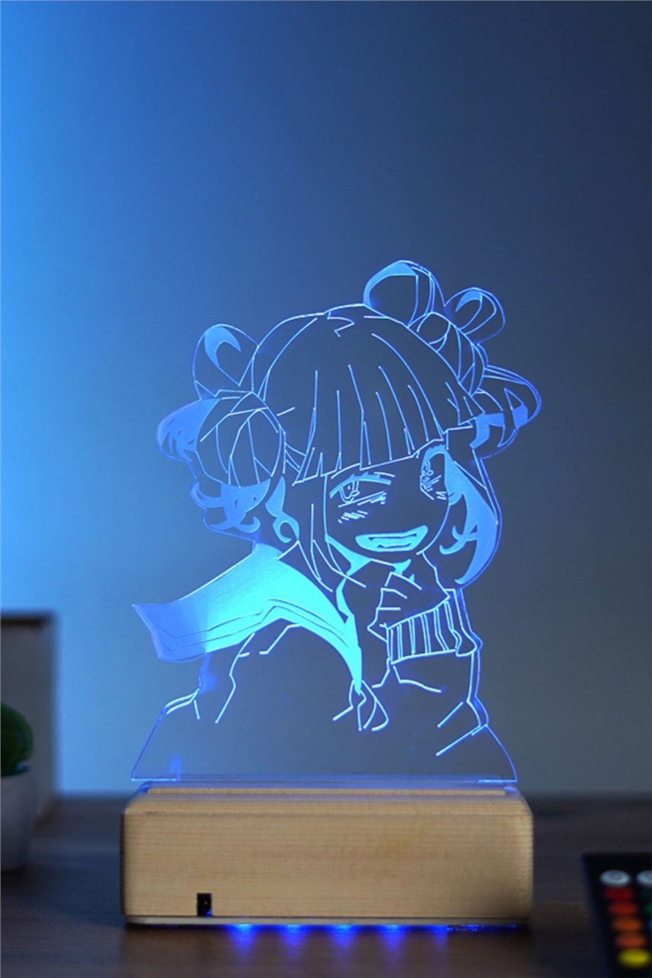 Himiko Toga - My Hero Academia 16 Renk Anime Gece Lambası