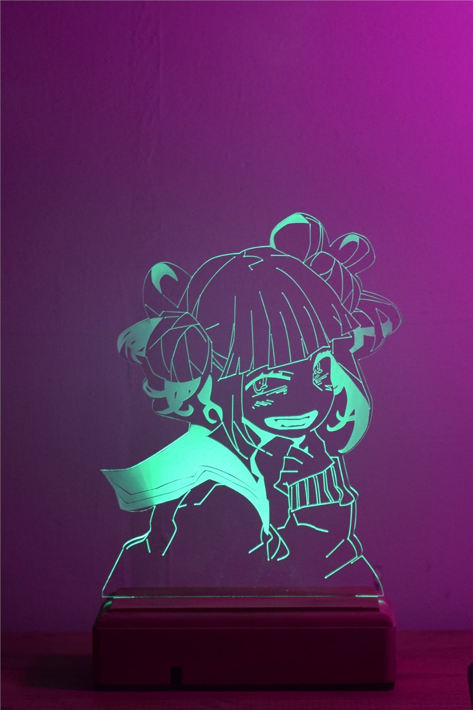 Himiko Toga - My Hero Academia 16 Renk Anime Gece Lambası