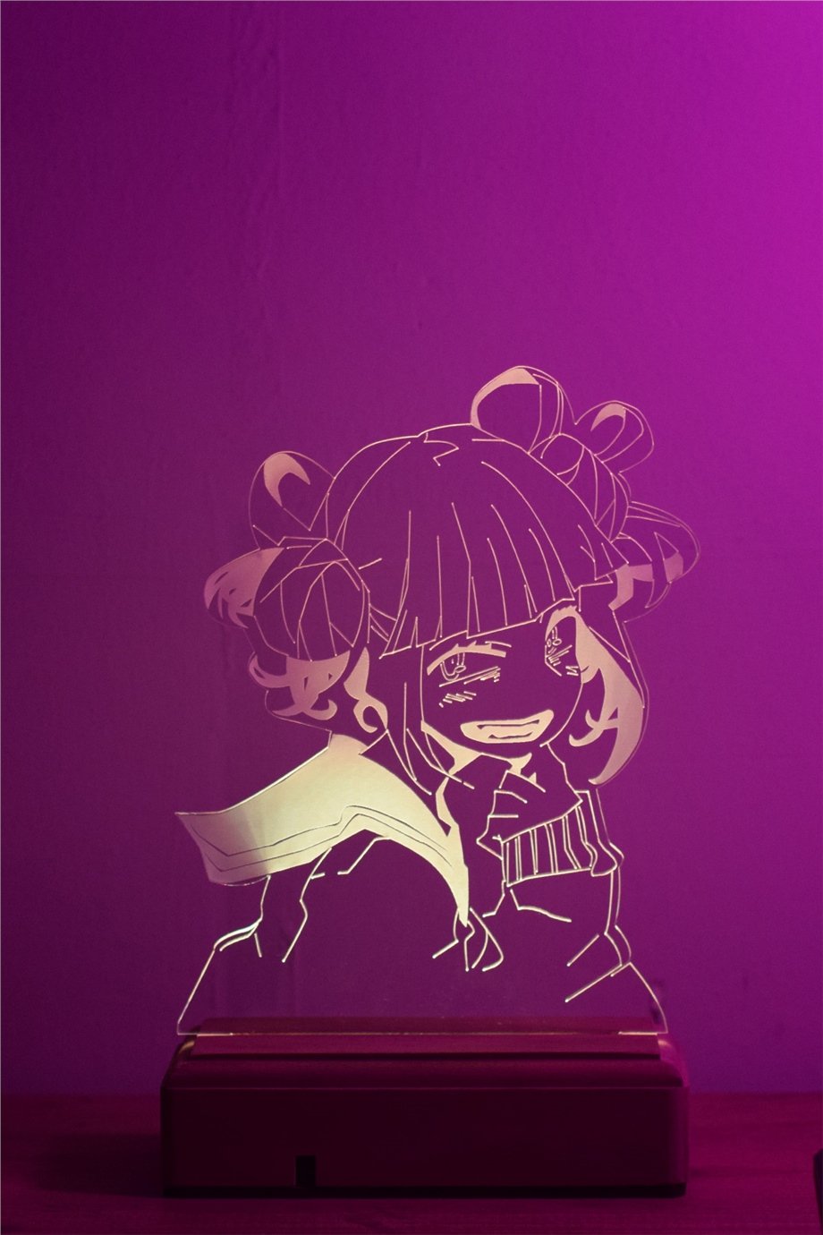 Himiko Toga - My Hero Academia 16 Renk Anime Gece Lambası