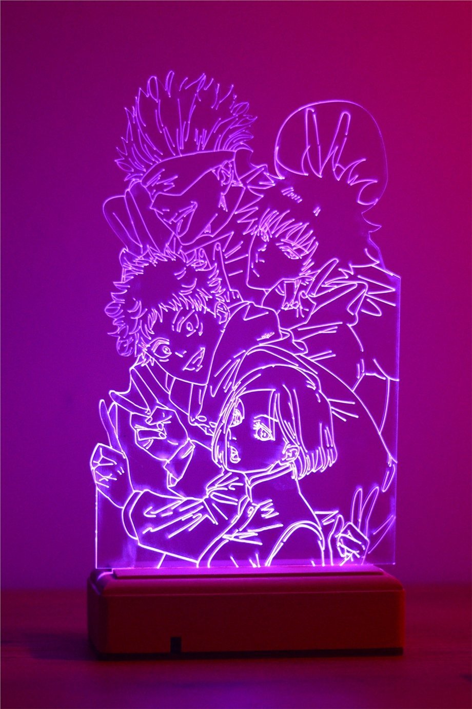 Jujutsu Kaisen Gojo Satoru Team 16 Renki Anime Gece Lambası