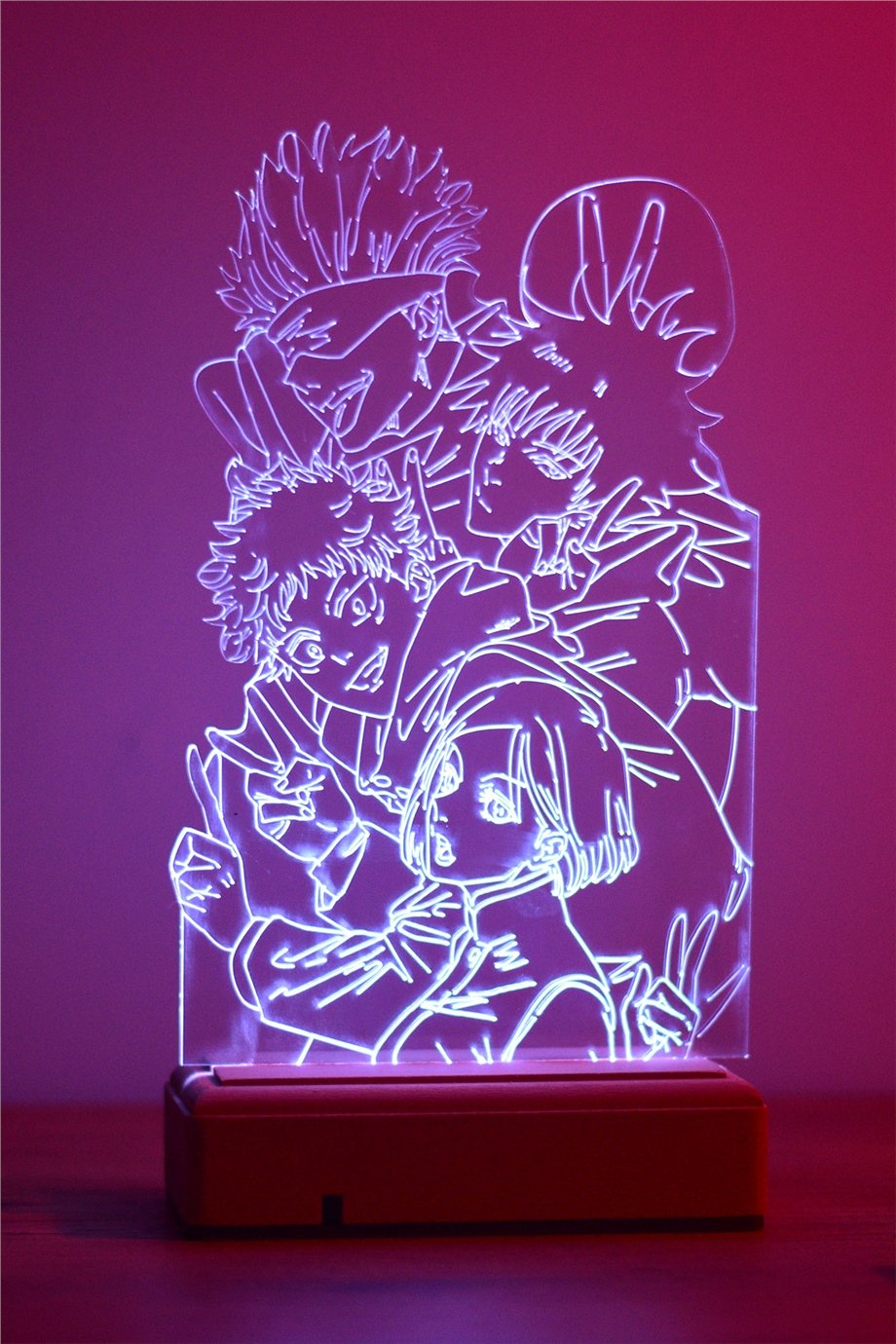 Jujutsu Kaisen Gojo Satoru Team 16 Renki Anime Gece Lambası