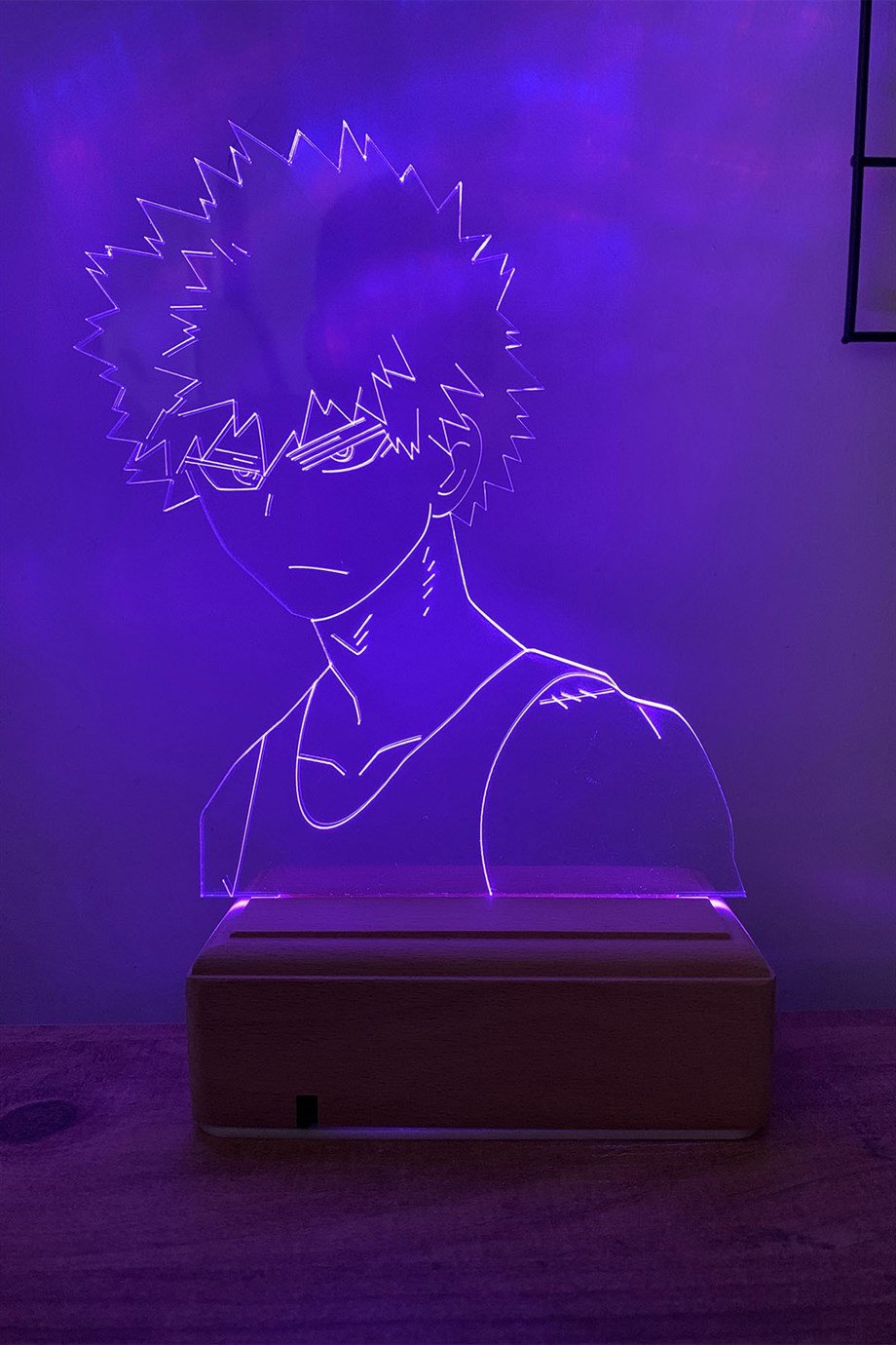 Katsuki Bakugo My Hero Academia 16 Renk Anime Gece Lambası
