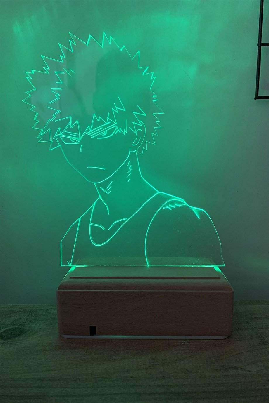 Katsuki Bakugo My Hero Academia 16 Renk Anime Gece Lambası