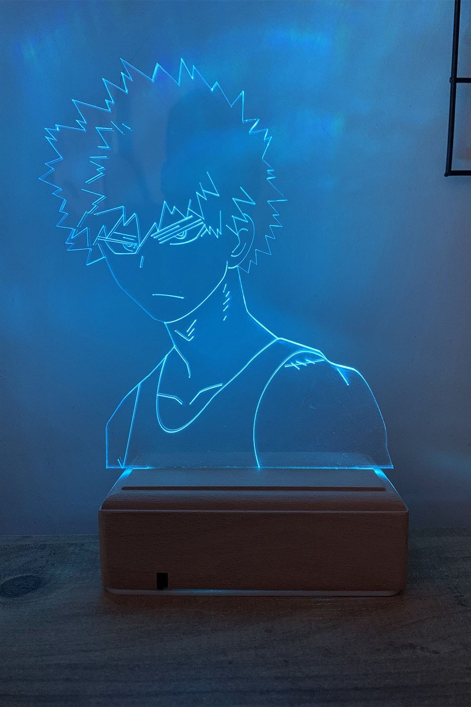 Katsuki Bakugo My Hero Academia 16 Renk Anime Gece Lambası