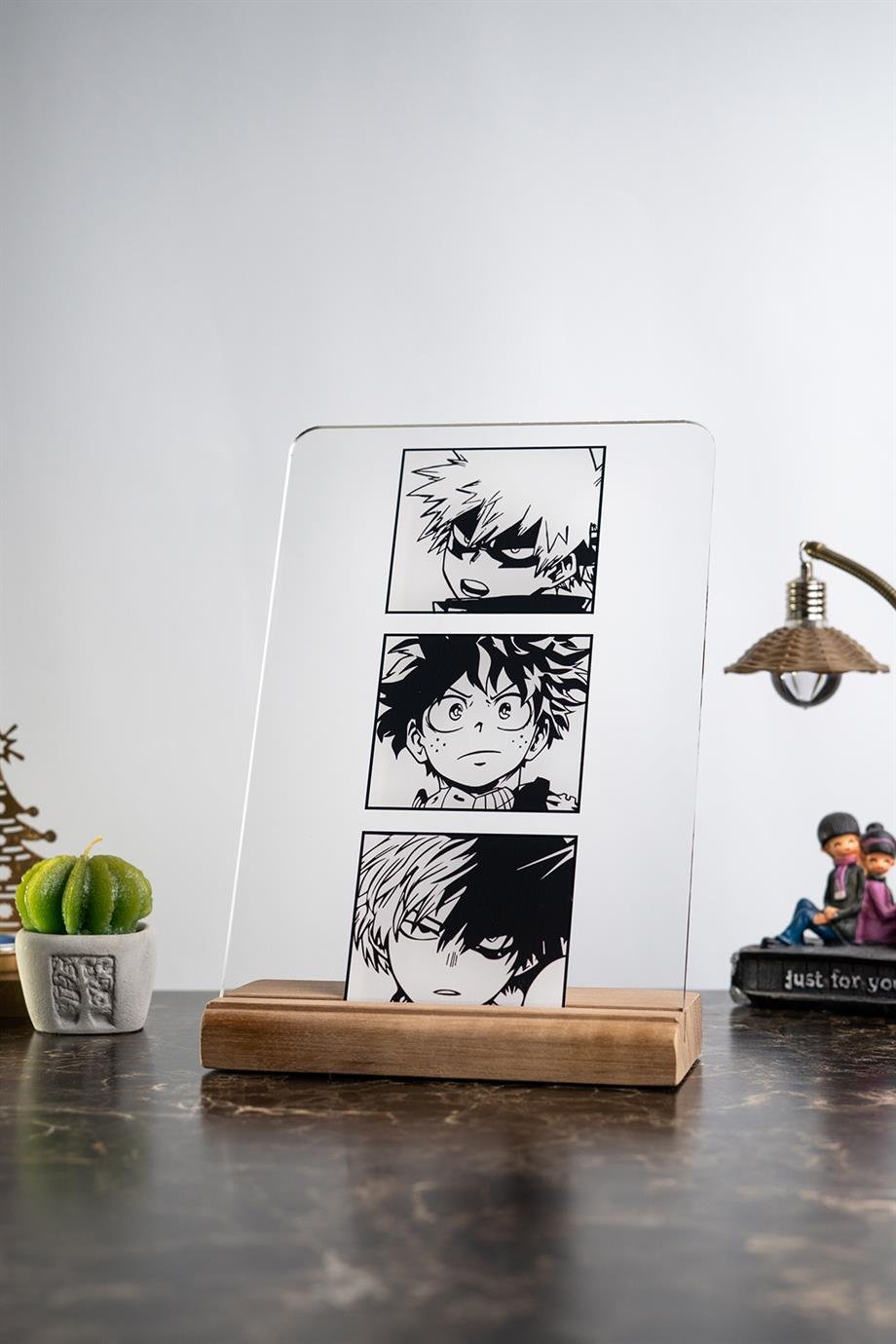 My Hero Academia Ev Dekoru Deku Bakugo Todoroki Anime Severlere Hediyelik Masa Süsü