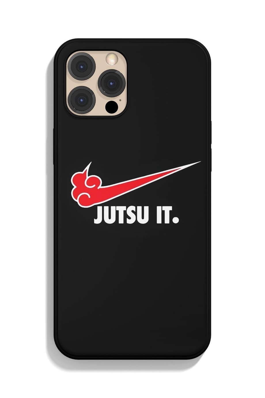 Naruto Jutsu It Siyah Silikon Baskılı Anime Telefon Kılıfı