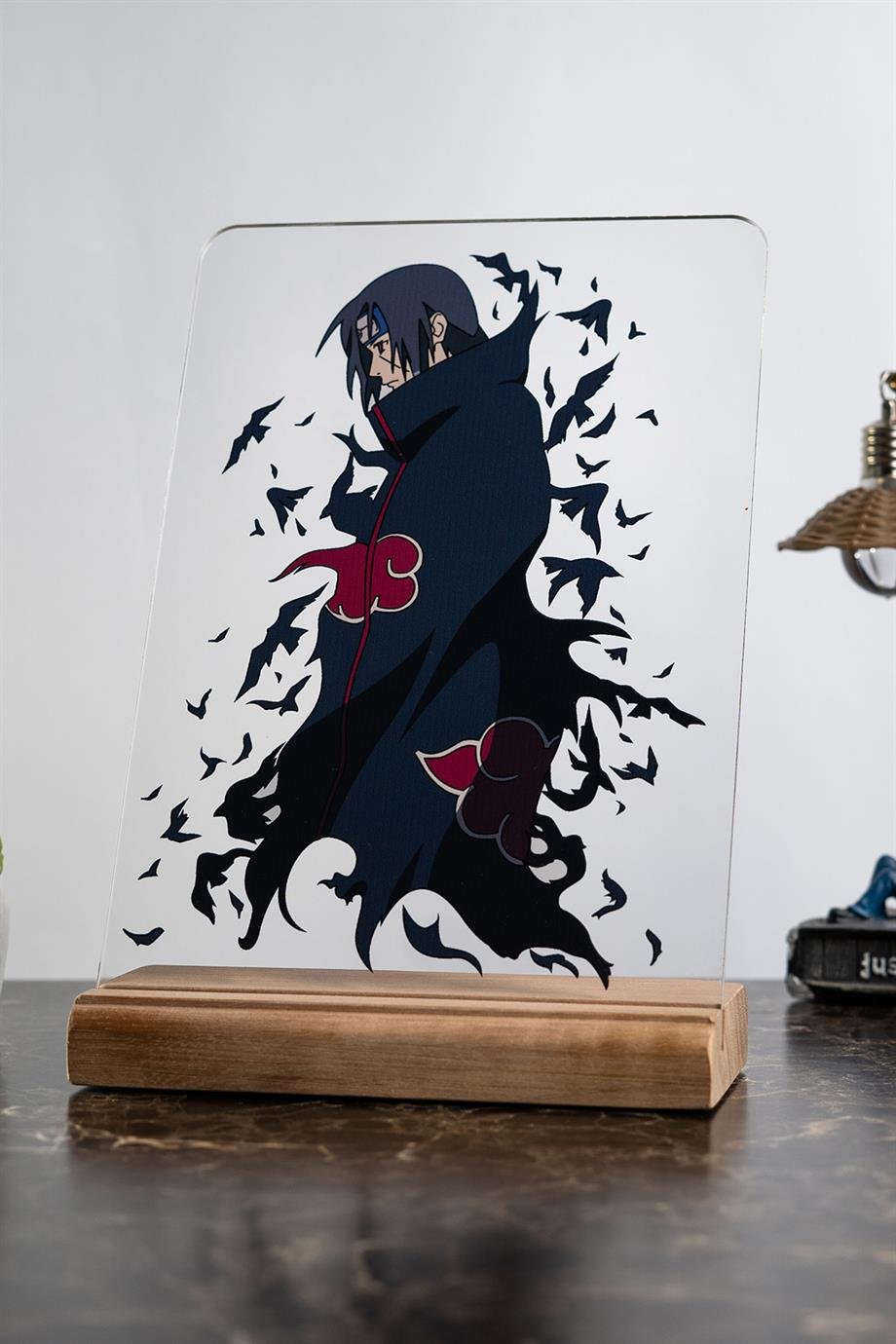Naruto Shippuden Ev Dekoru Itachi Uchiha Anime Severlere Hediyelik Masa Süsü