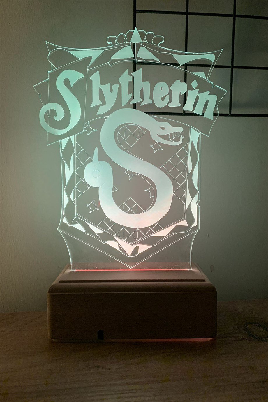 Slytherin Harry Potter 16 Renk Gece Lambası