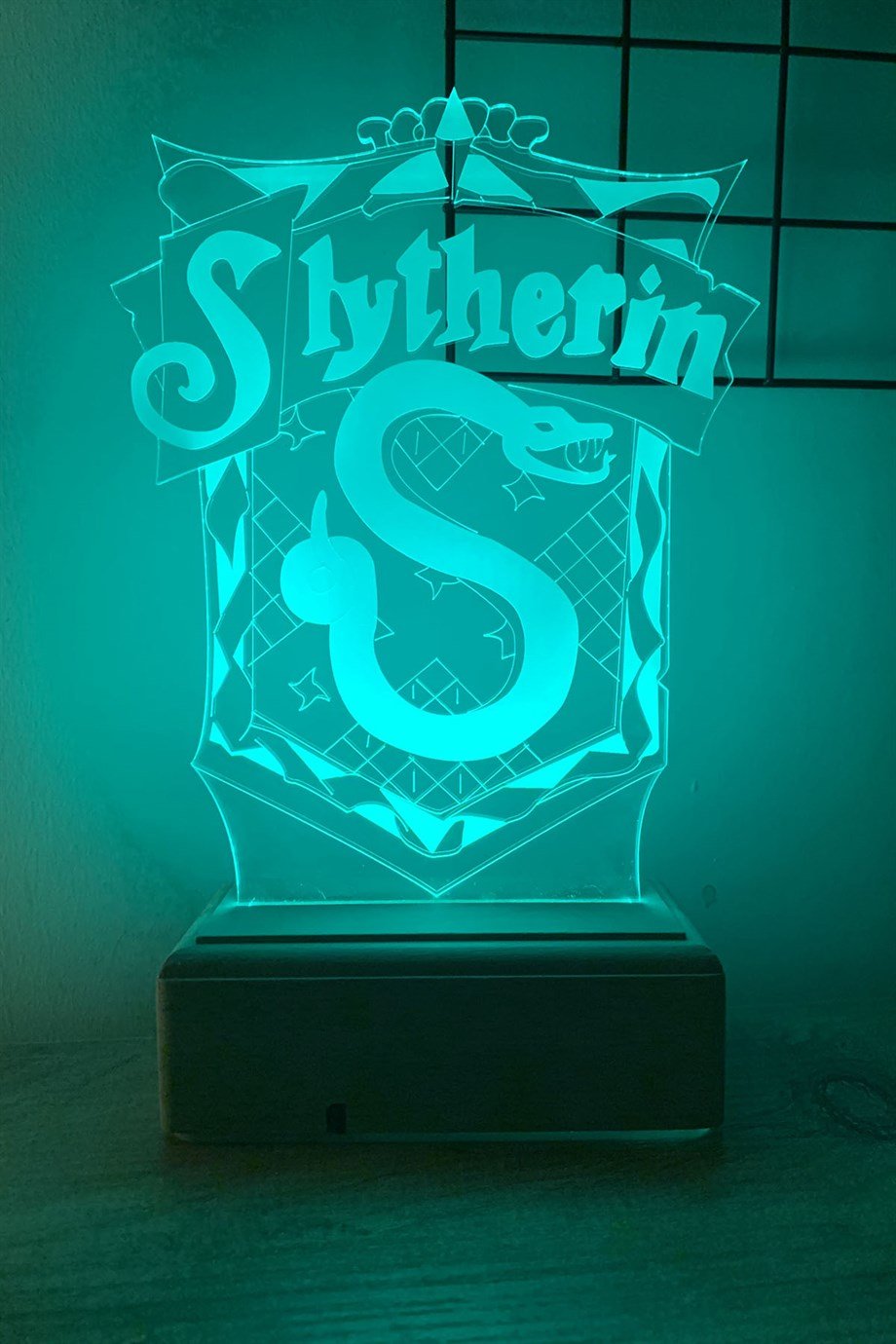 Slytherin Harry Potter 16 Renk Gece Lambası