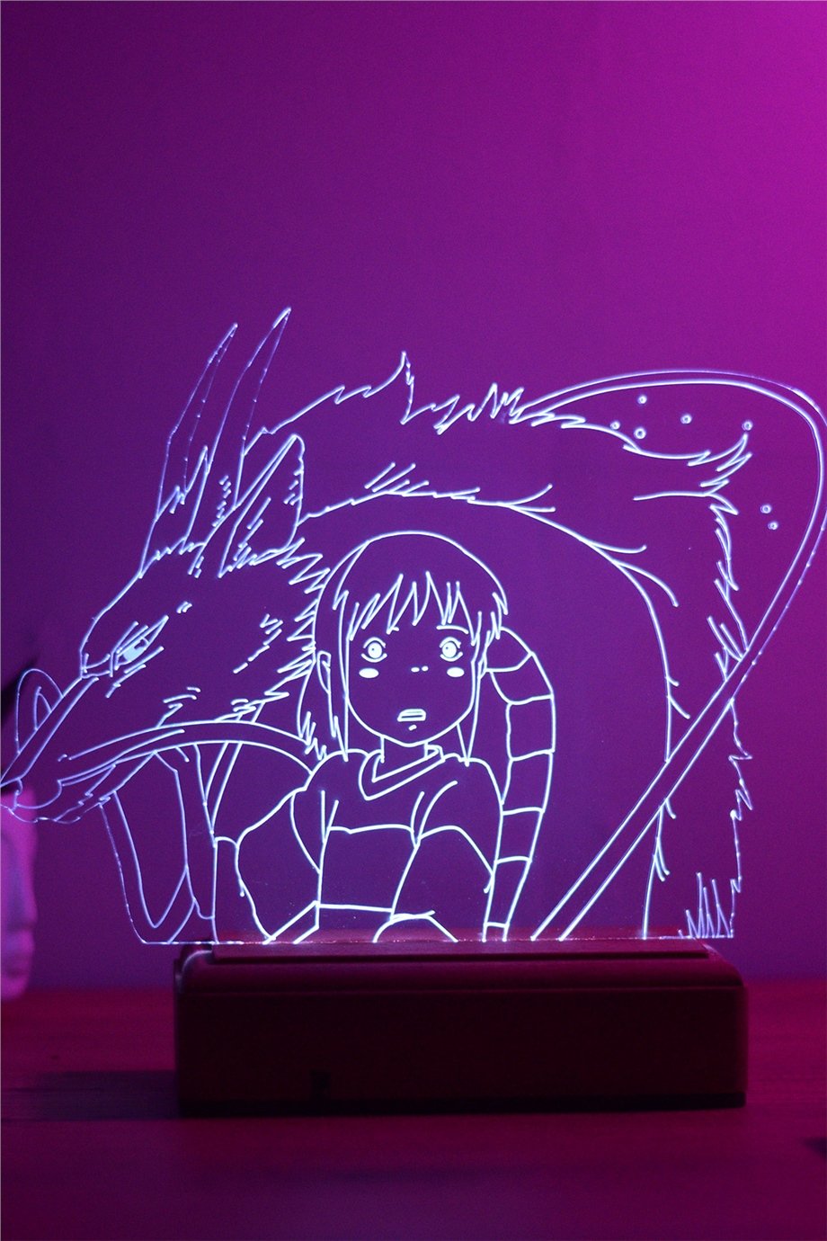 Spirited Away - Chihiro & Haku 16 Renk Gece Lambası