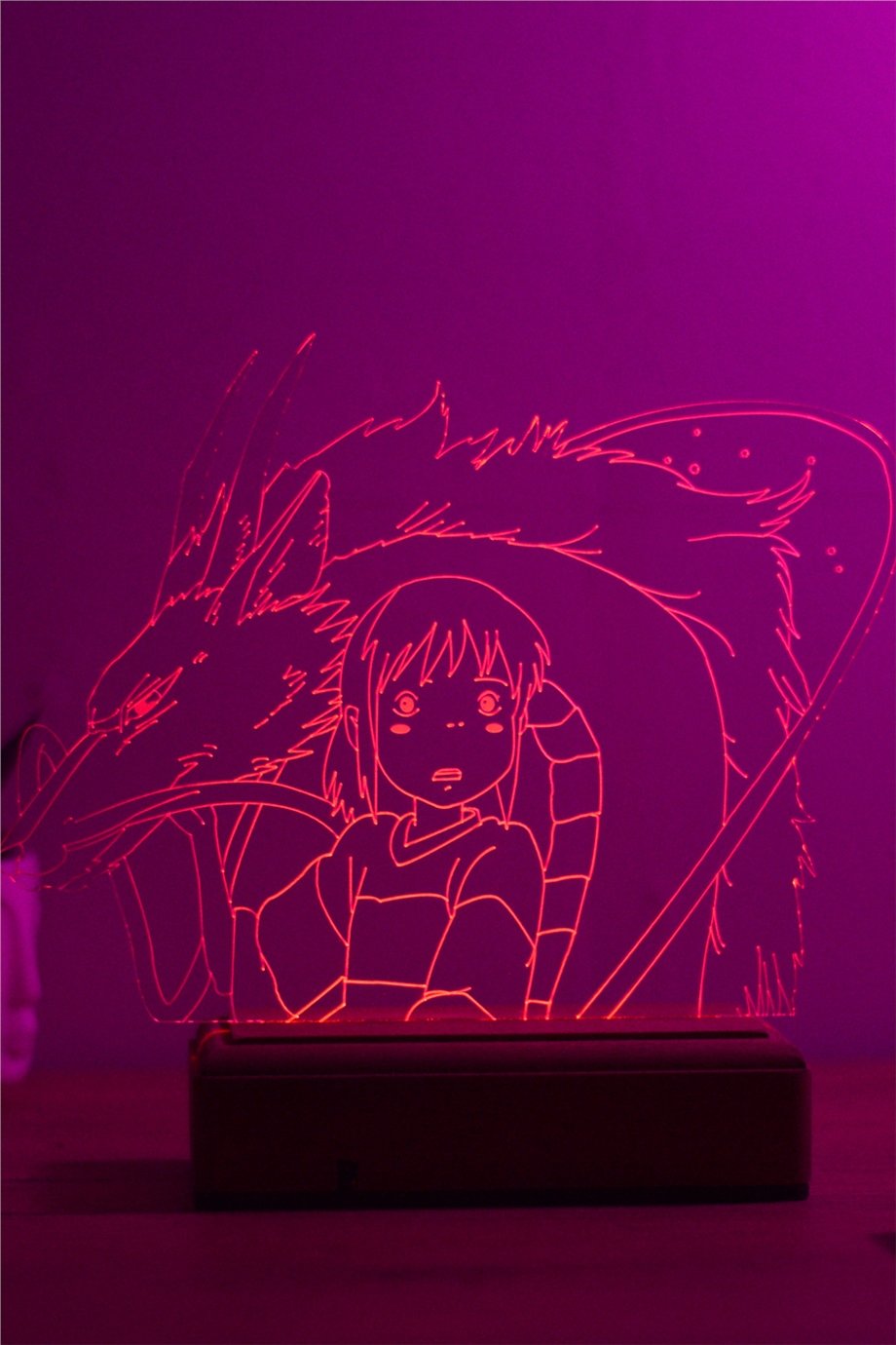 Spirited Away - Chihiro & Haku 16 Renk Gece Lambası
