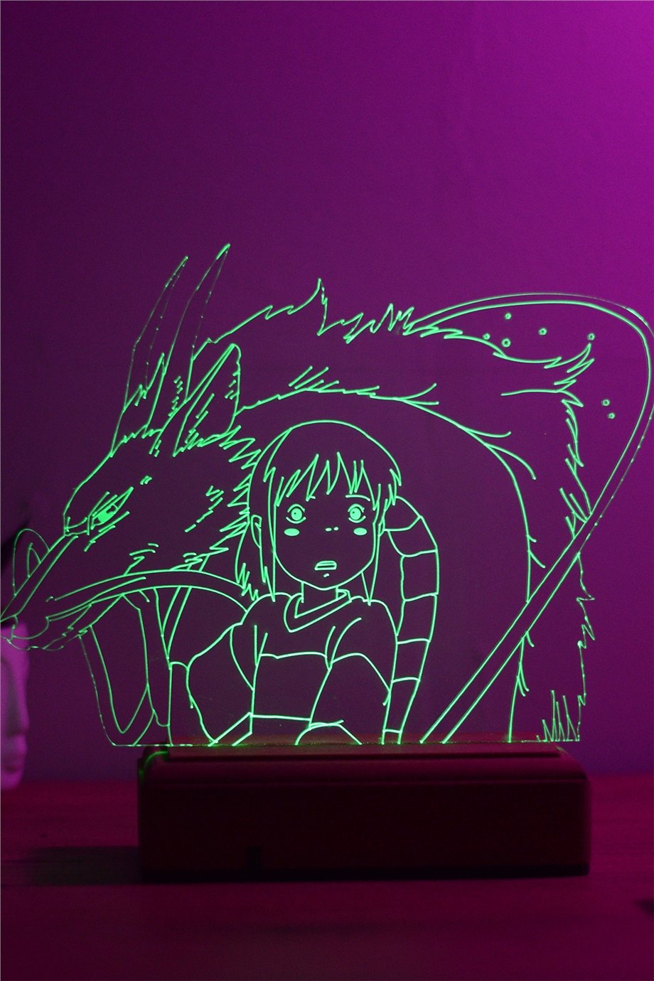 Spirited Away - Chihiro & Haku 16 Renk Gece Lambası