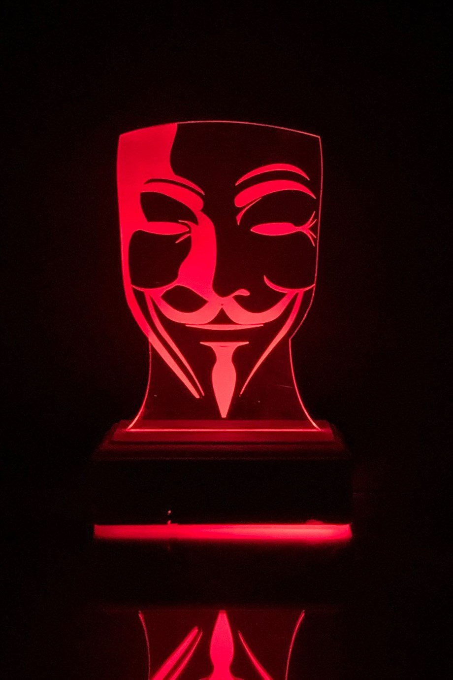 V For Vendetta 16 Renk Gece Lambası
