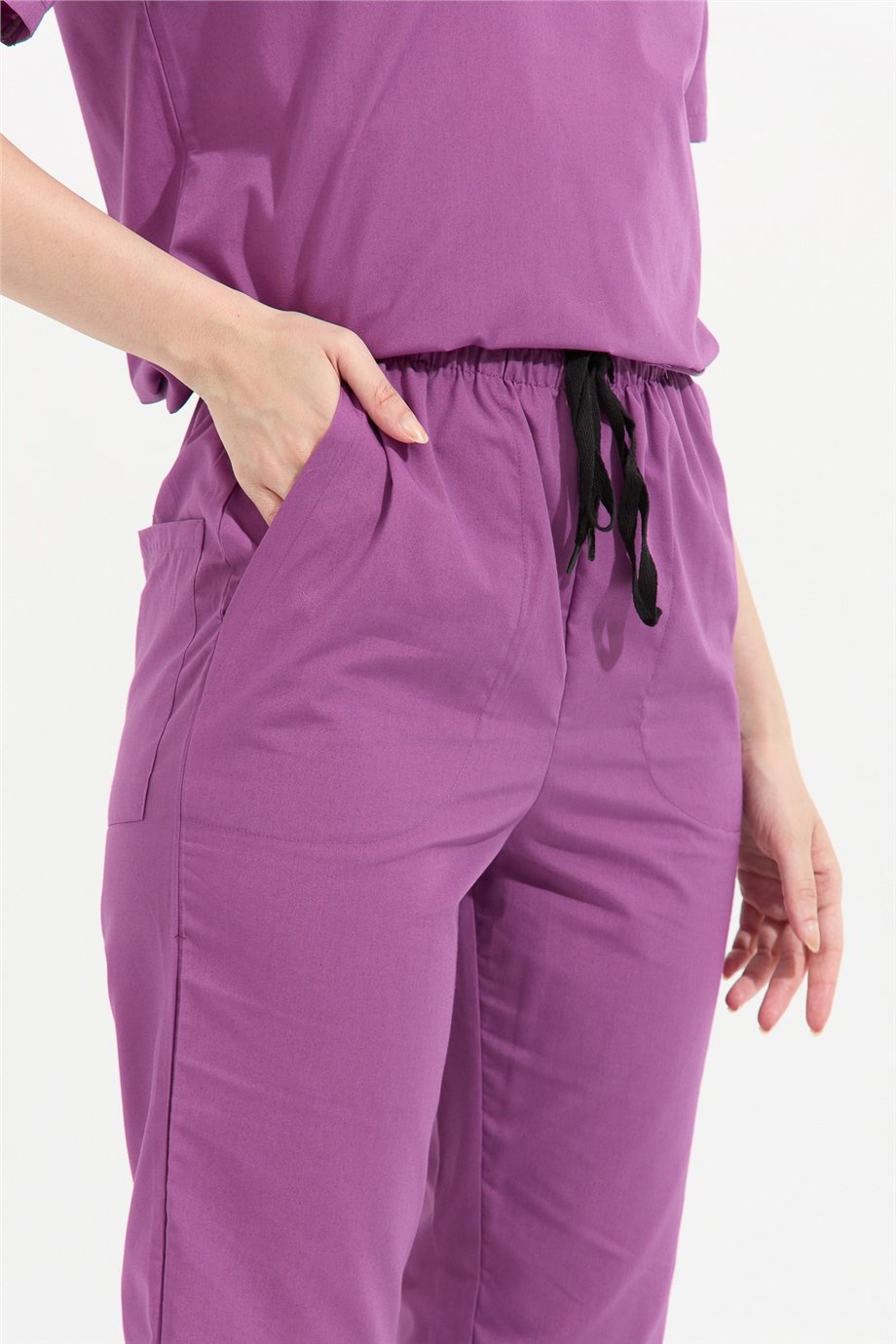 TerryCotton Basic - Doktor Hemşire Forma Takımı, Leylak