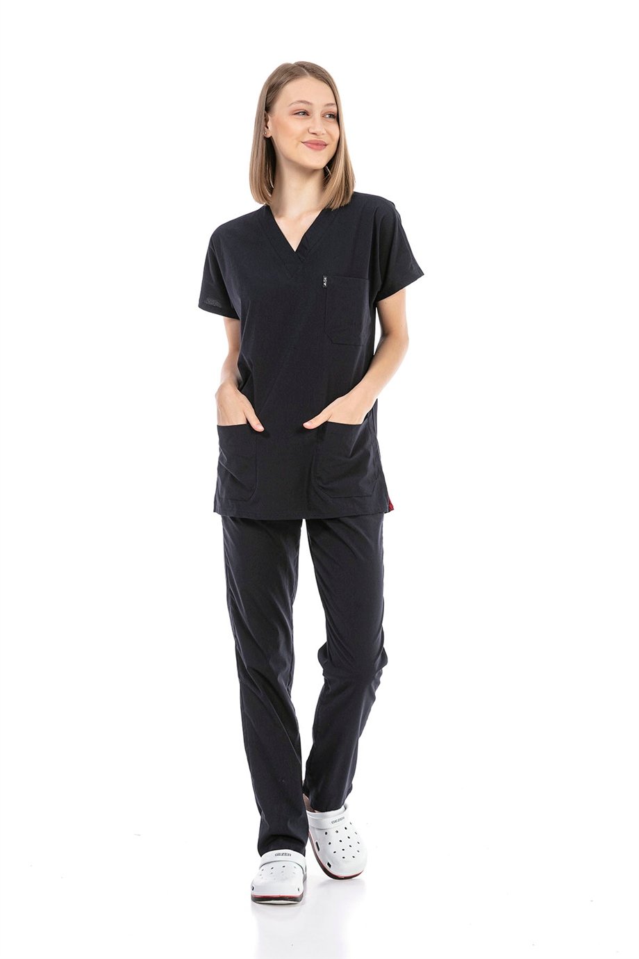 UltraLycra Basic - Doktor Hemşire Forma Takımı (UNISEX), Lacivert