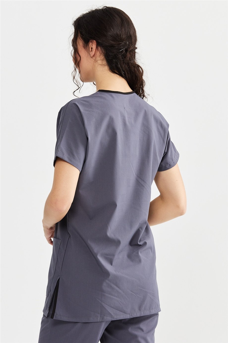 UltraLycra Basic - Doktor Hemşire Forma Takımı (UNISEX), Asfalt