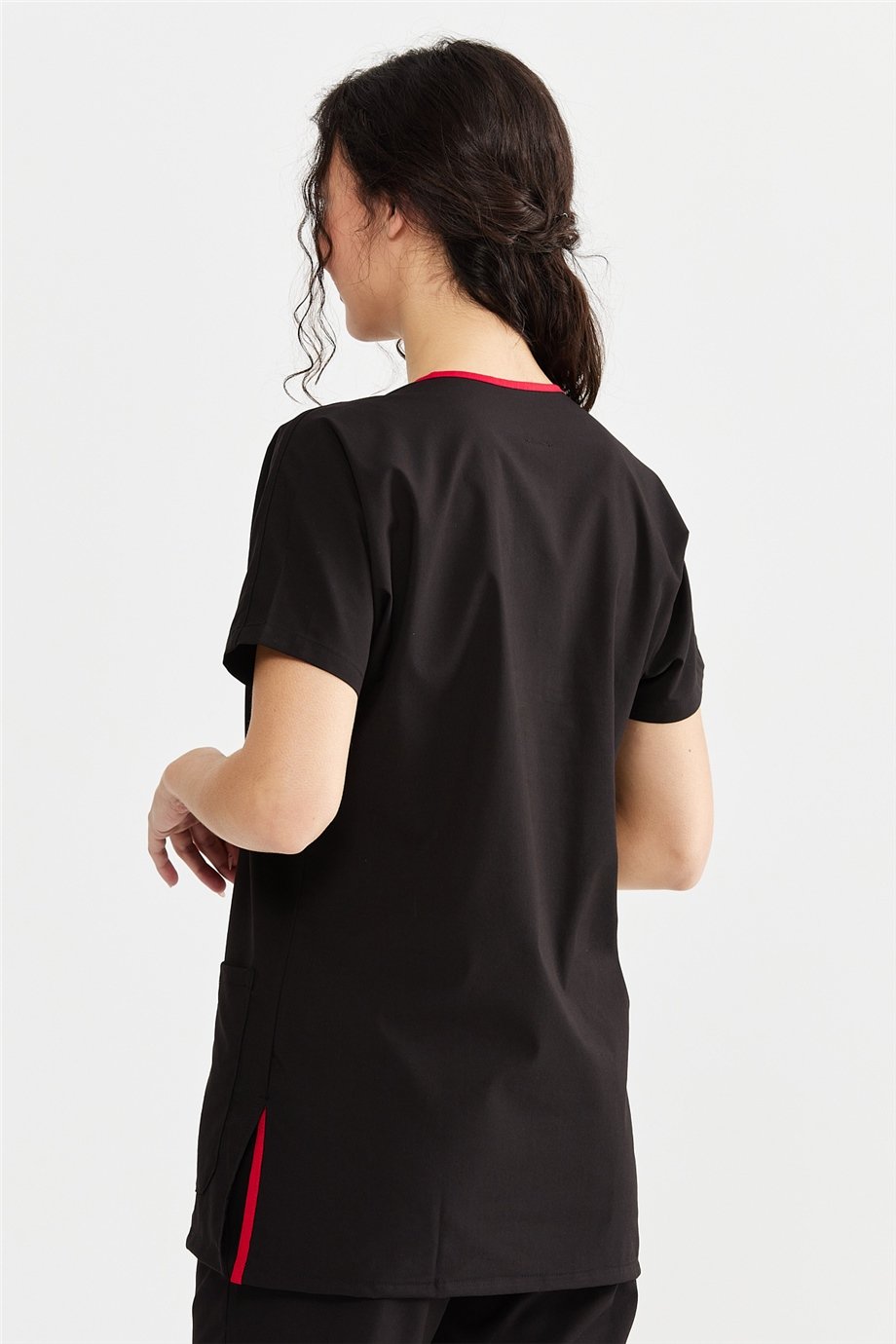 UltraLycra Basic - Doktor Hemşire Forma Takımı (UNISEX), Siyah
