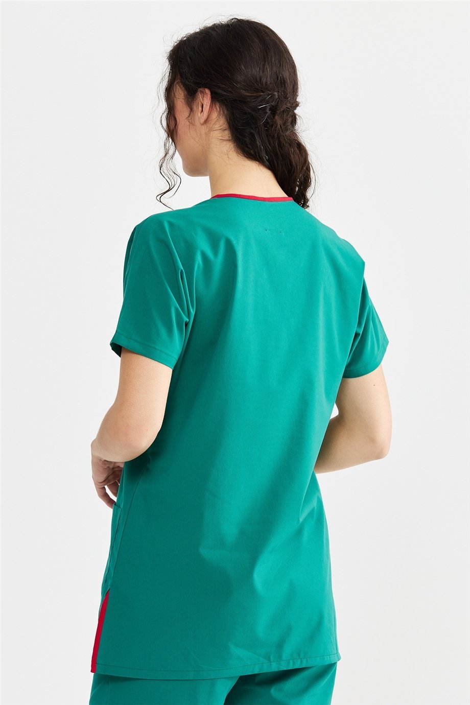 UltraLycra Basic - Tek Üst Forma (UNISEX), Cerrahi Yeşil