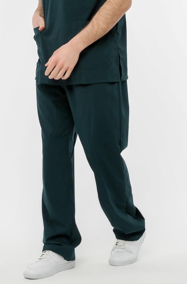 UltraLycra Comfy - Büyük Beden Likralı Doktor Hemşire Tek Alt Cerrahi Forma (UNISEX), Koyu Yeşil