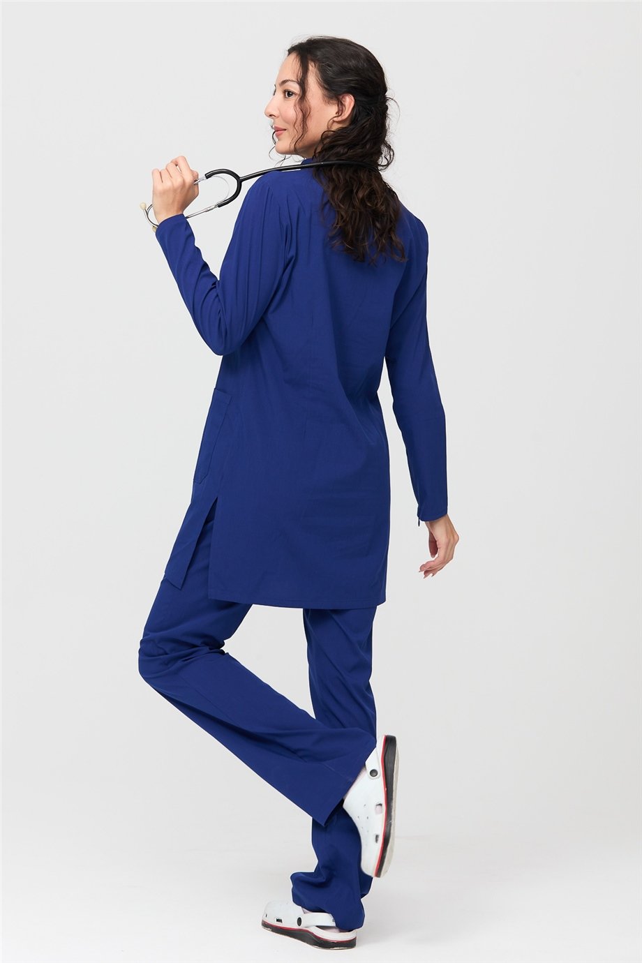 UltraLycra Modest - Doktor Hemşire Forma Takımı, Saks