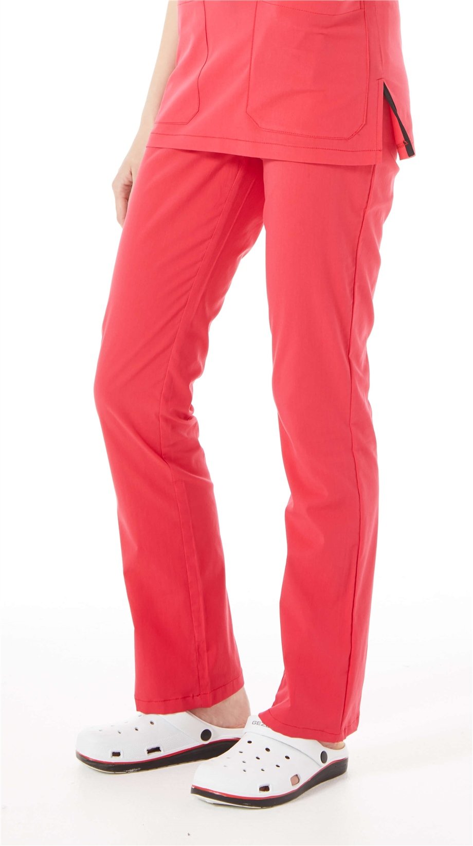 UltraLycra Spaniard - Likralı Doktor Hemşire Tek Alt Forma (KADIN), Nar Çiçeği