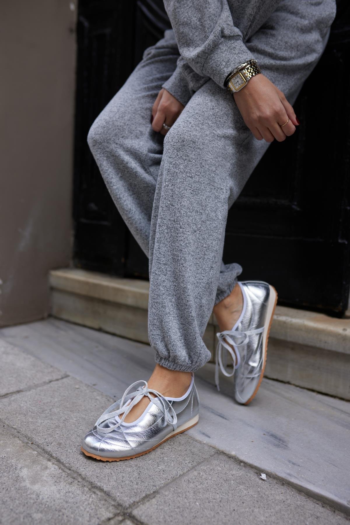 NAMES KADIN GUMUS BAGCIK DETAY SNEAKER