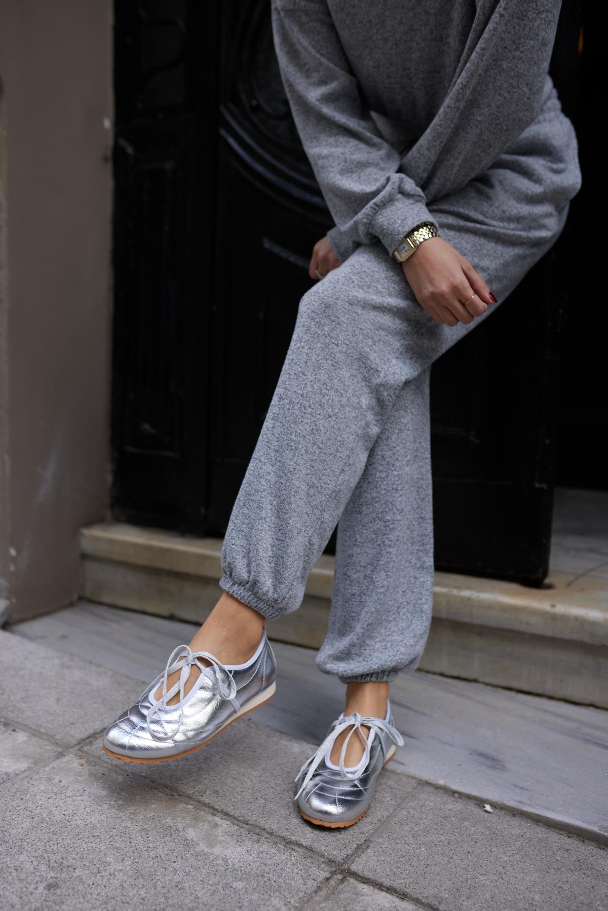 NAMES KADIN GUMUS BAGCIK DETAY SNEAKER