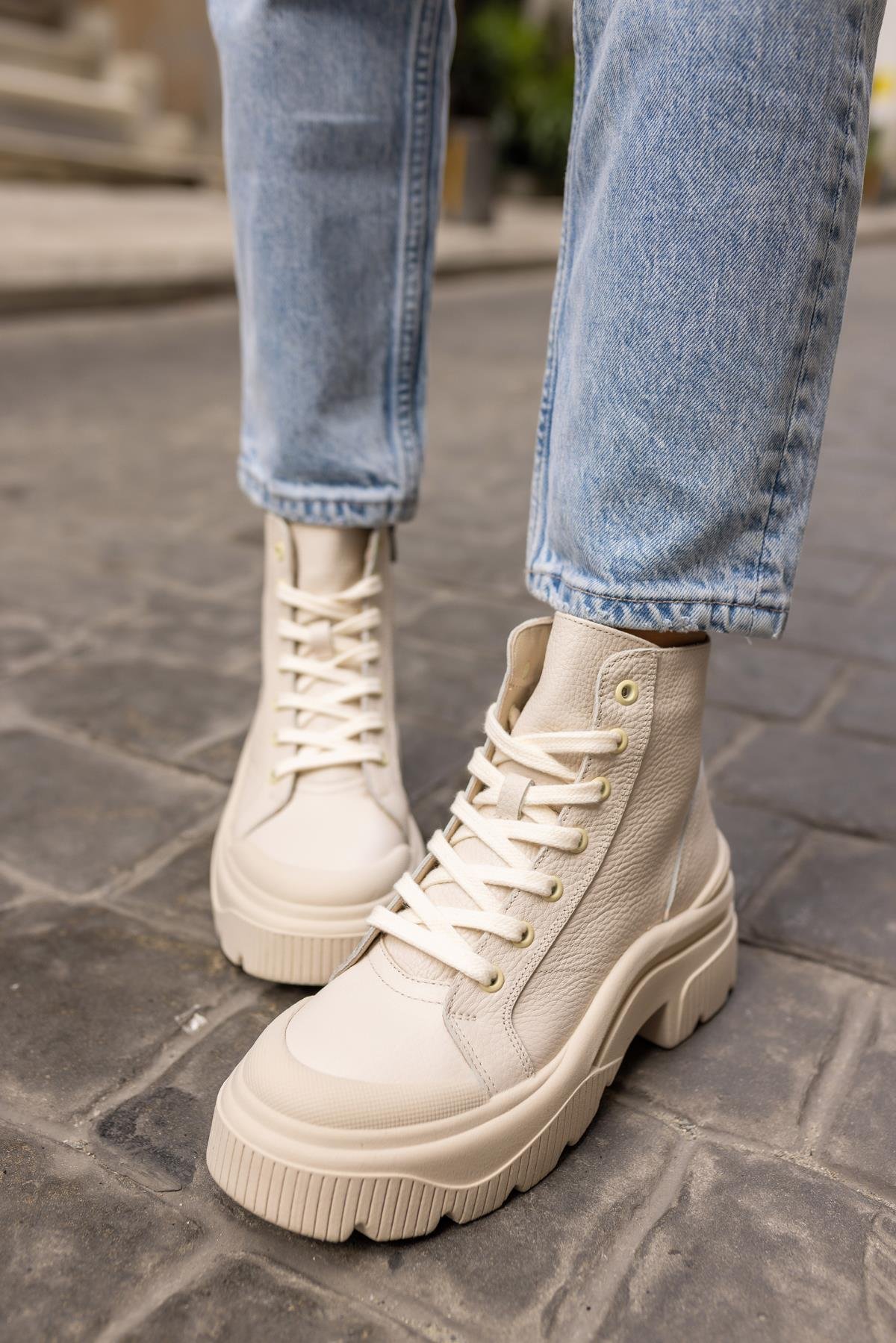 RANGER KADIN  GERCEK DERİ SNEAKER BOT 