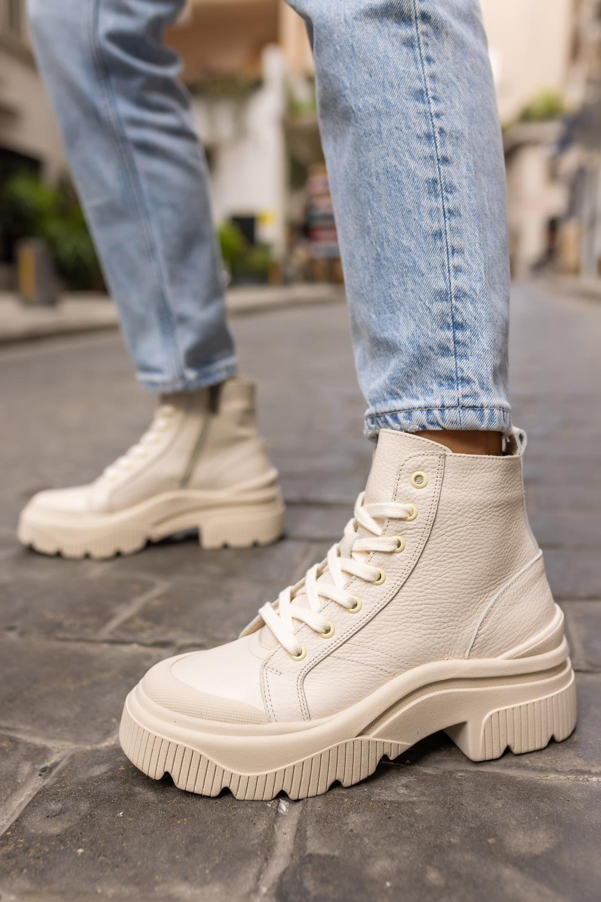 RANGER KADIN  GERCEK DERİ SNEAKER BOT 