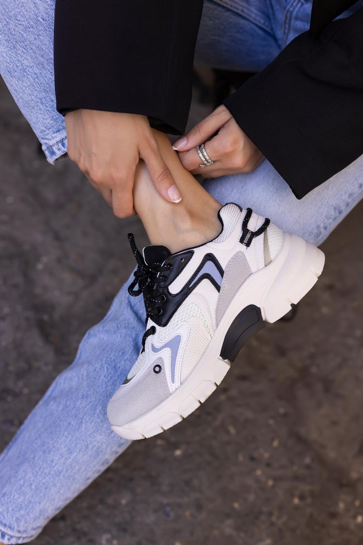 DESİRE KADİN BEYAZ BAGCIKLI SNEAKER