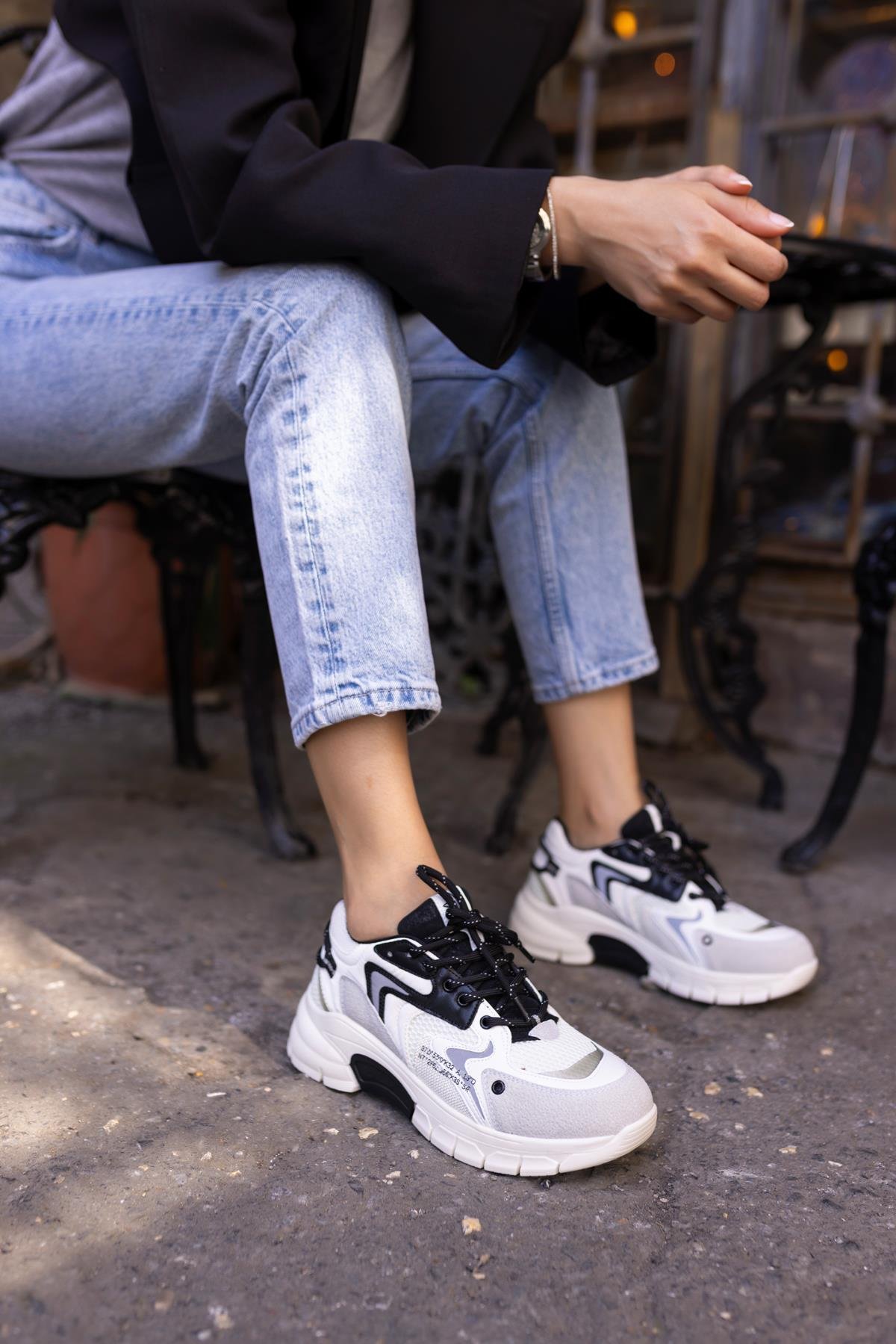 DESİRE KADİN BEYAZ BAGCIKLI SNEAKER