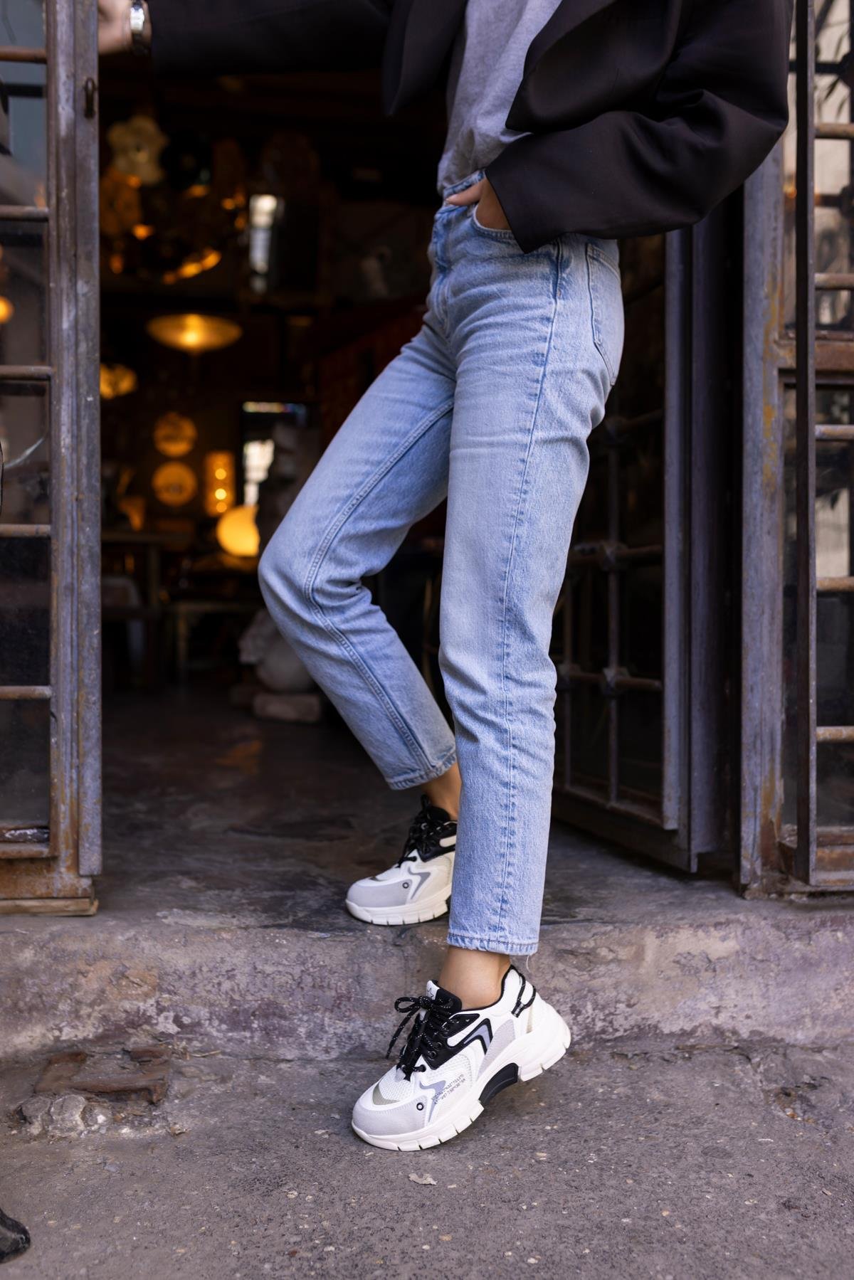DESİRE KADİN BEYAZ BAGCIKLI SNEAKER