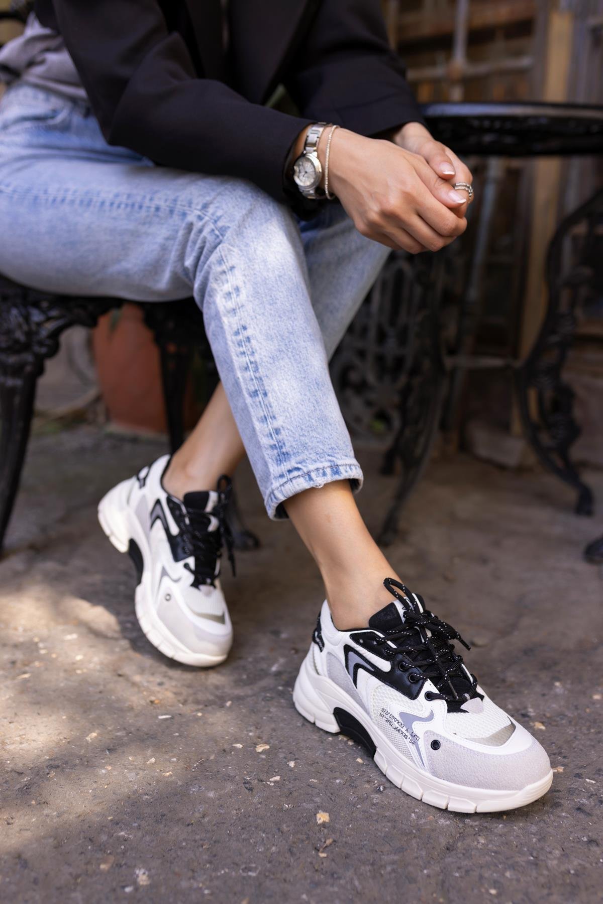 DESİRE KADİN BEYAZ BAGCIKLI SNEAKER
