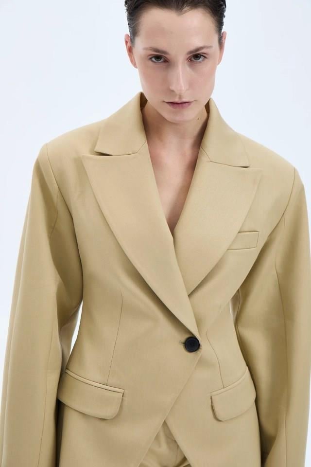 ARCHIEVEPARRISH GABARDIN BLAZER BEIGE