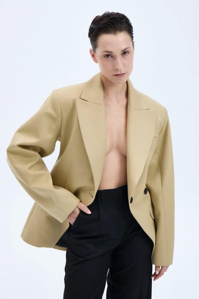 ARCHIEVEPARRISH GABARDIN BLAZER BEIGE