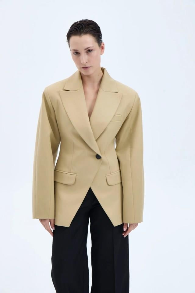 ARCHIEVEPARRISH GABARDIN BLAZER BEIGE