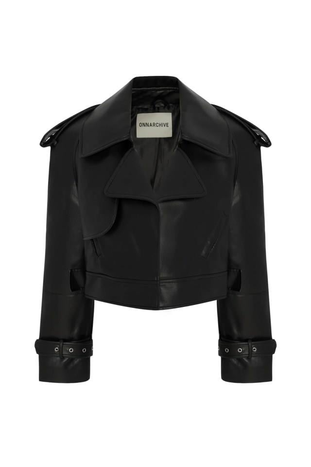 ARCHIEVETFS BIKER DERI CEKET BLACK