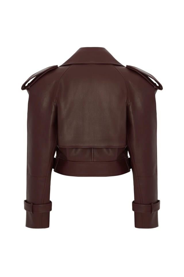 ARCHIEVETFS BIKER DERİ CEKET BORDO