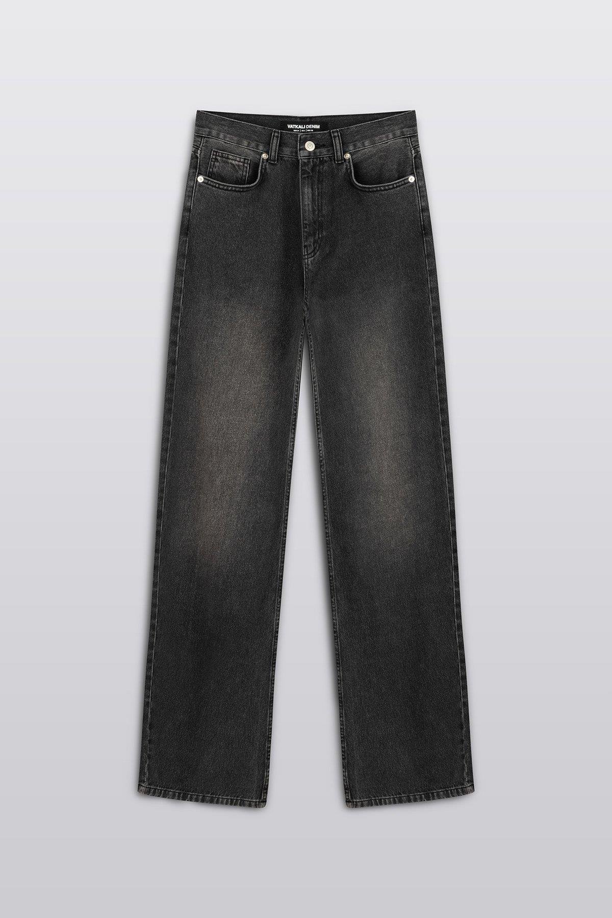 VATKALI80`s Straight jean Antrasit