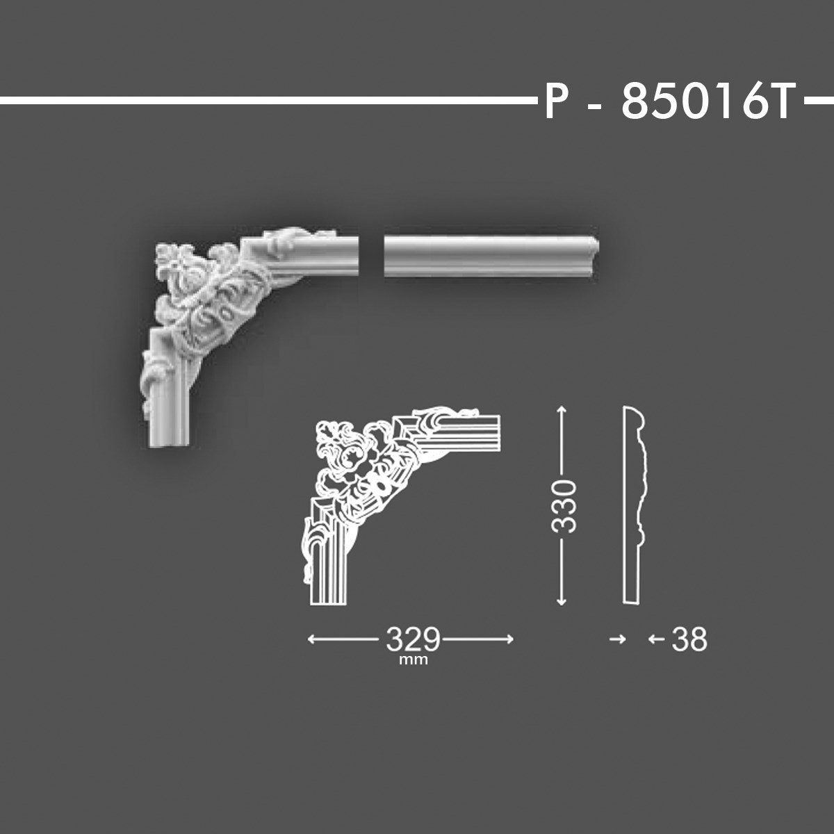 DESENLİ ÇITA  KÖŞESİ 85016T