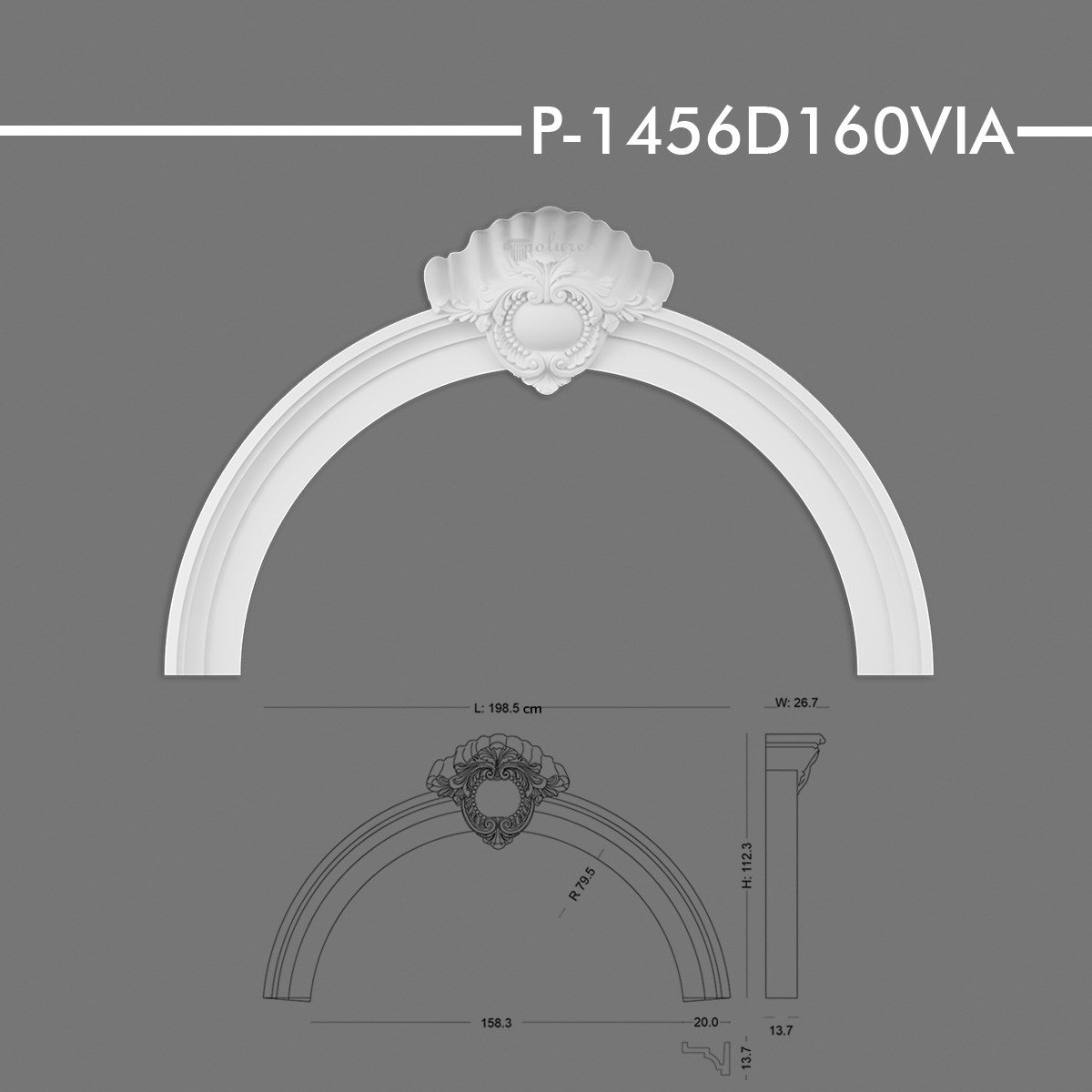 P-1456D160VIA Yuvarlak Kavis Kemer