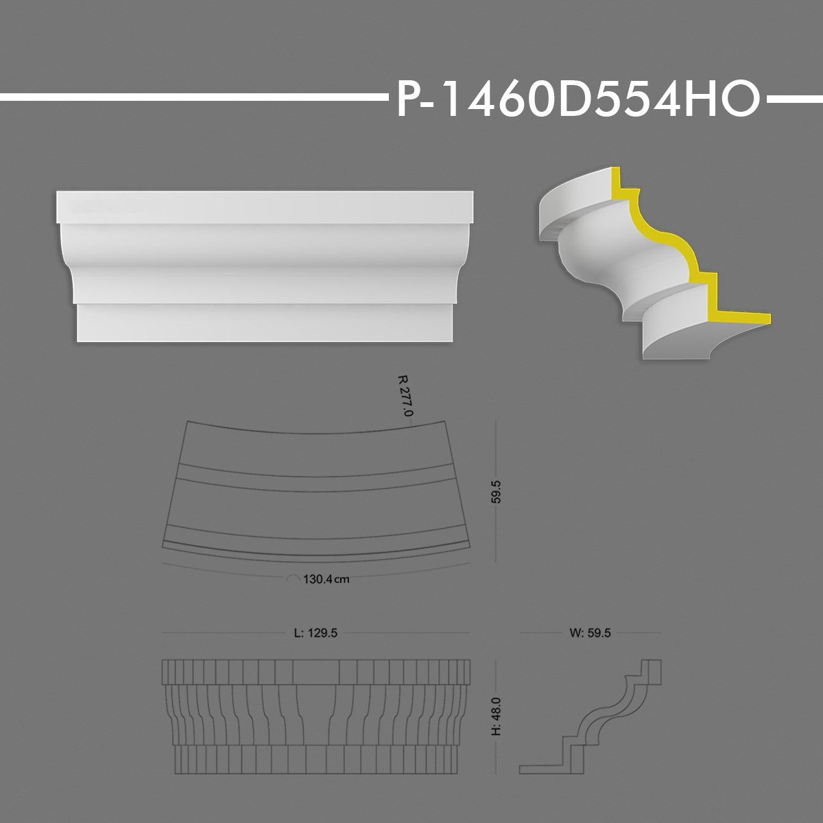 P-1460D554HO Yuvarlak Kavis Kemer
