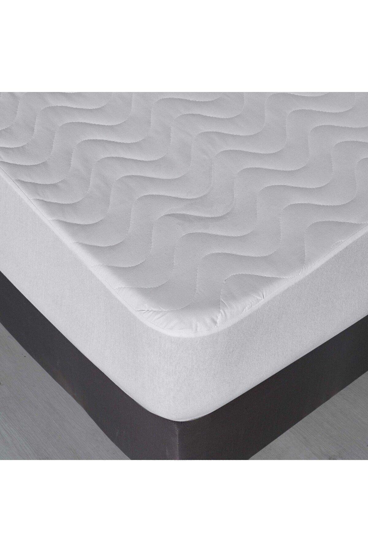 Kapitone Fitted Full Kenar Su Sıvı Geçirmez %100 Pamuk Yatak Koruyucu Alez tek çift battal