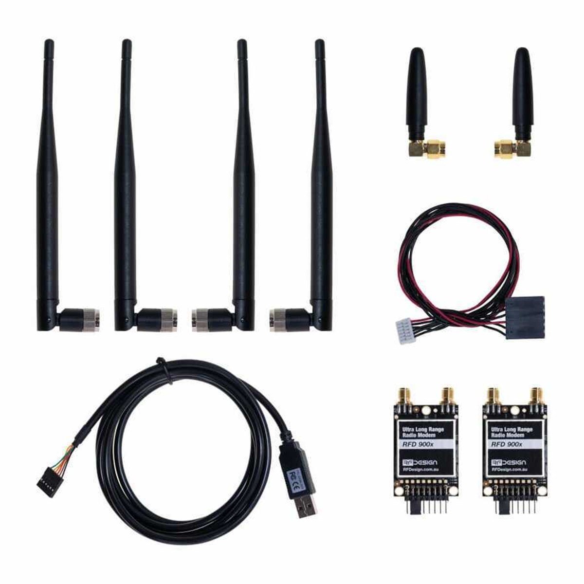 Pixhawk Rf Design RFD868x Modem Ultra Uzun Menzilli Radyo Telemetri Seti BundleTELEMETRİLERPixhawkPixhawk RFD868x Uzun Menzilli Radyo Telemetri Seti Bundle