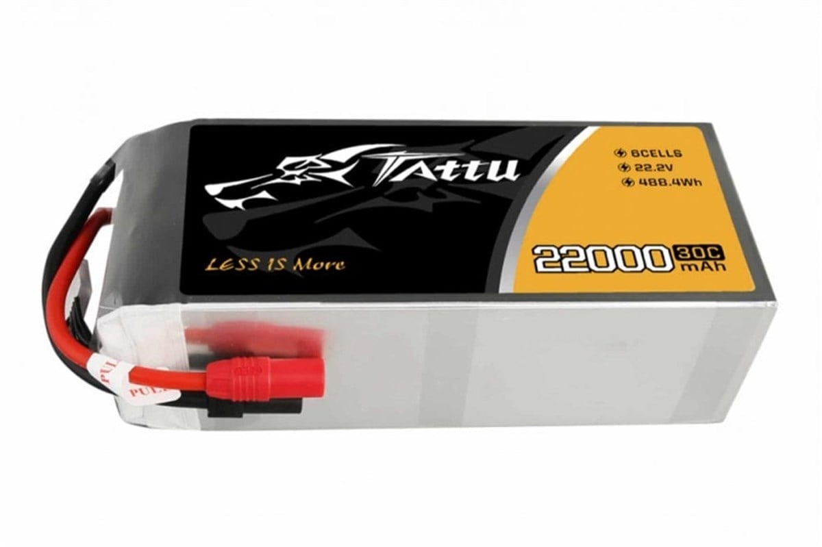 TATTU 22000mAh 22.2V 30C 6S1P LiPo BataryaLiPo BataryalarTATTUTATTU 22000mAh 22.2V 30C 6S1P LiPo Batarya