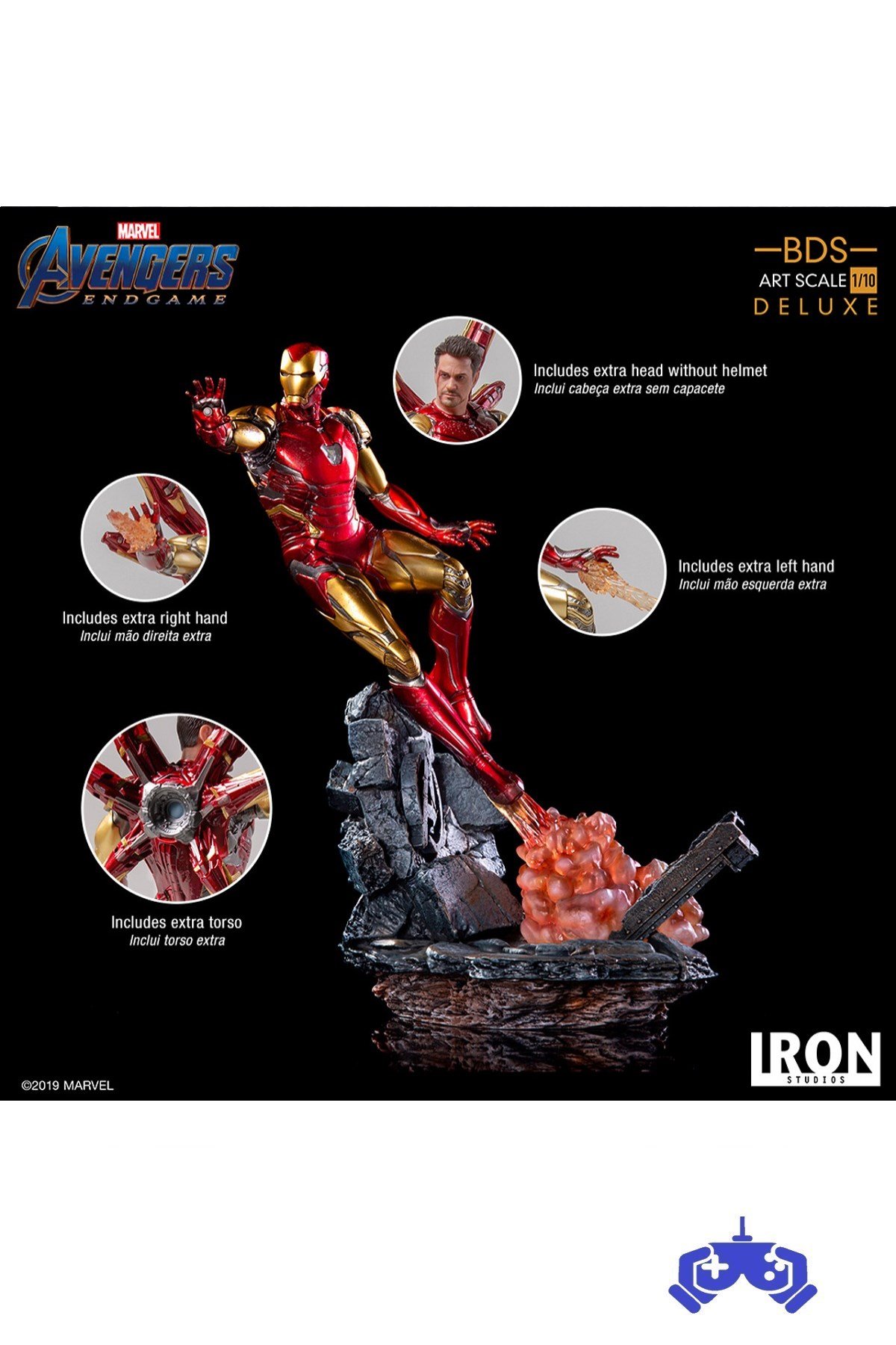  Iron Studios Iron Man Mark LXXXV - Avengers Endgame Bds Art Scale Deluxe 1/10