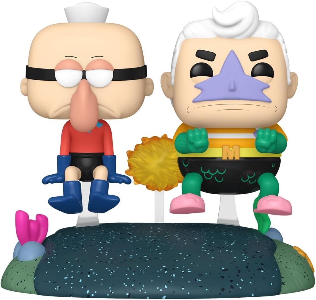 Funko Pop Rides Deluxe Spongebob Squarepants -Mermaidman And Barnacleboy With The Invisible