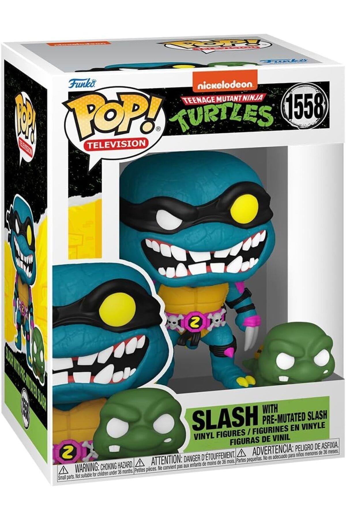 Funko POP&Buddy:Teenage Mutant Ninja Turtles – Slash & Pre-mutated, turtle Slash
