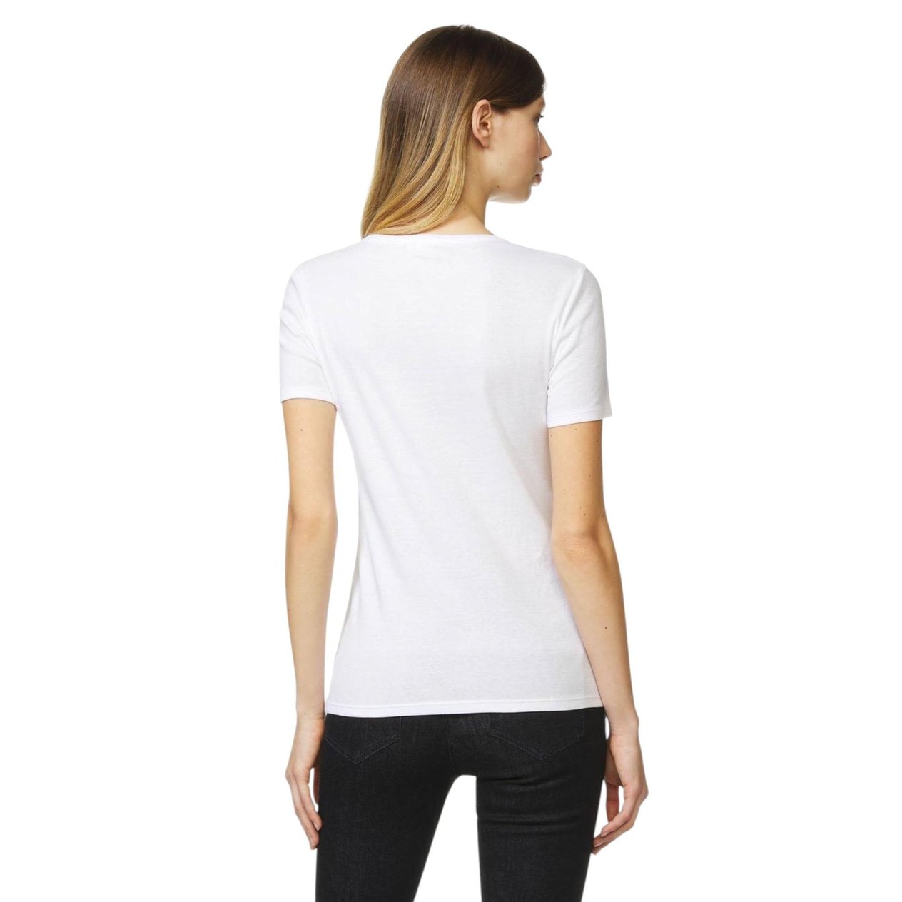  Basic Kısa Kollu Bisiklet Yaka T-Shirt