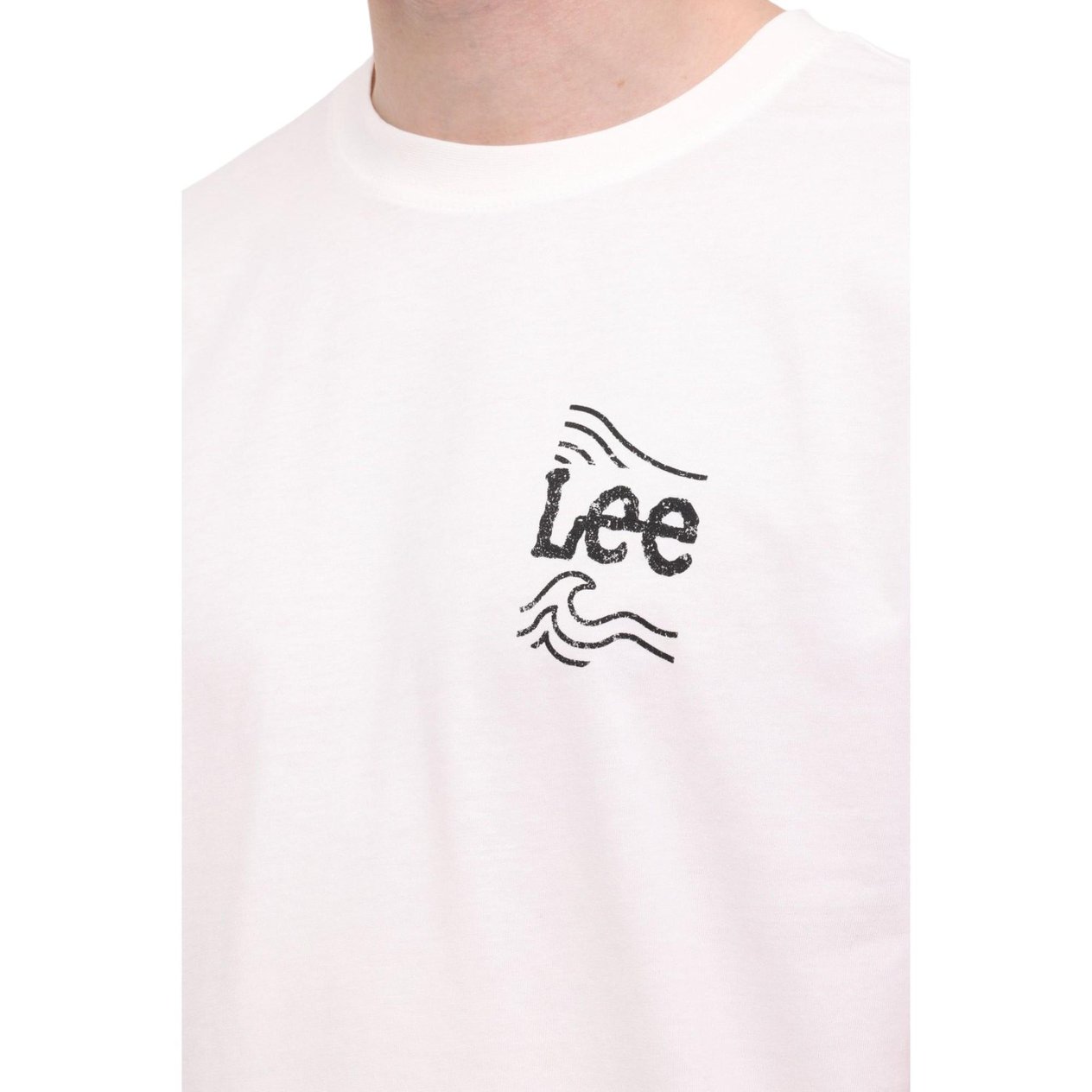 Bisiklet Yaka Beyaz Erkek Kısa Kol T-Shirt